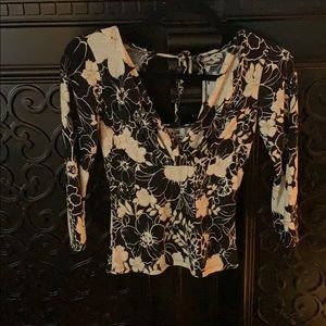 Beautiful textured blouse with back tie